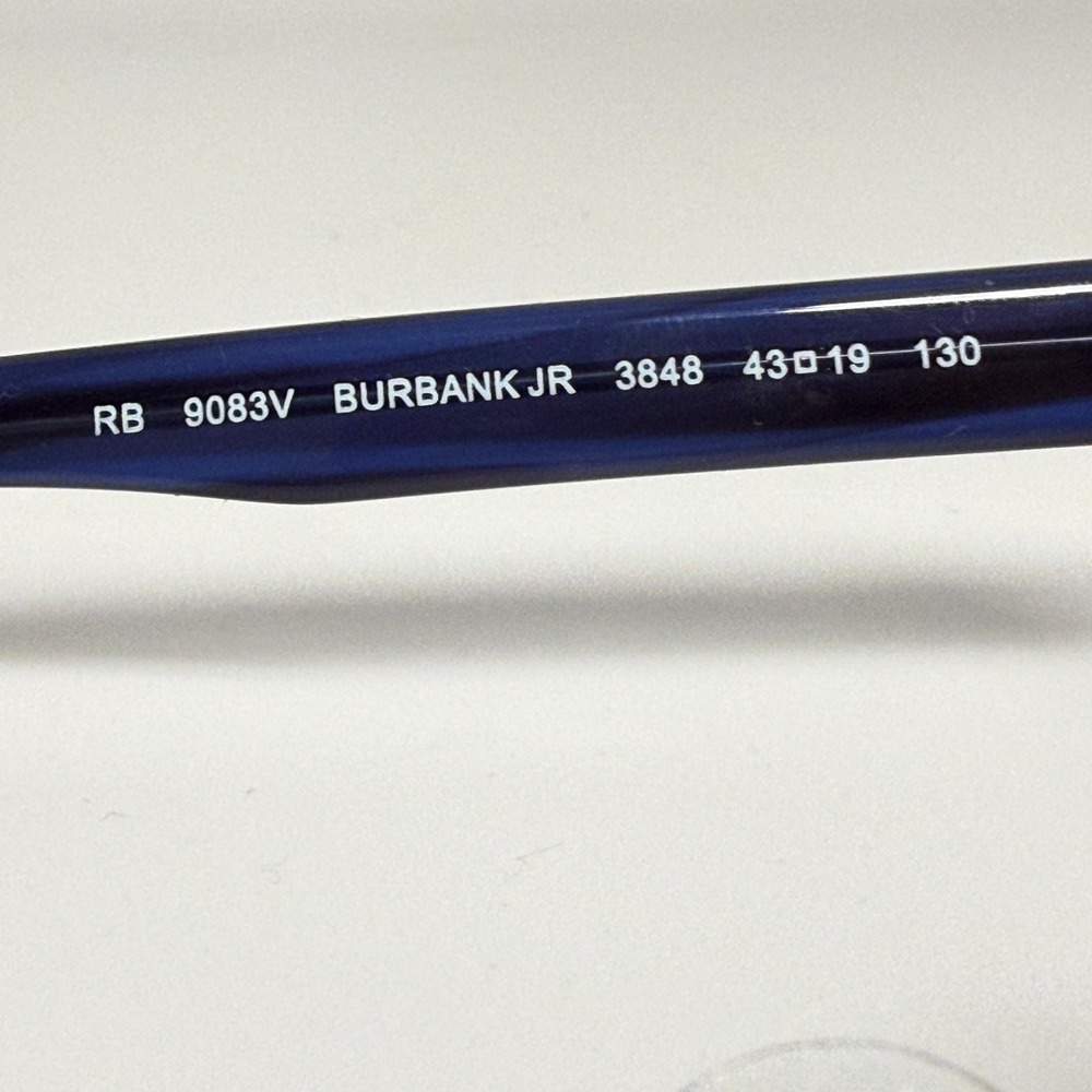 Ray Ban Burbank Jr RB9083V 3848 Blue Striped Eyeglass Frames 43-19 130 Kids - Picture 5 of 7